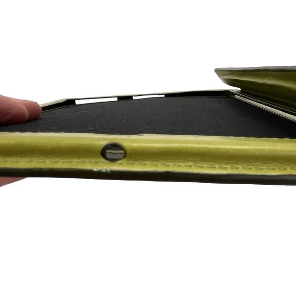 Coach Green Leather iPad Folio Case 10.5” Tablet Sleeve Preppy Minimalist - Picture 16 of 16